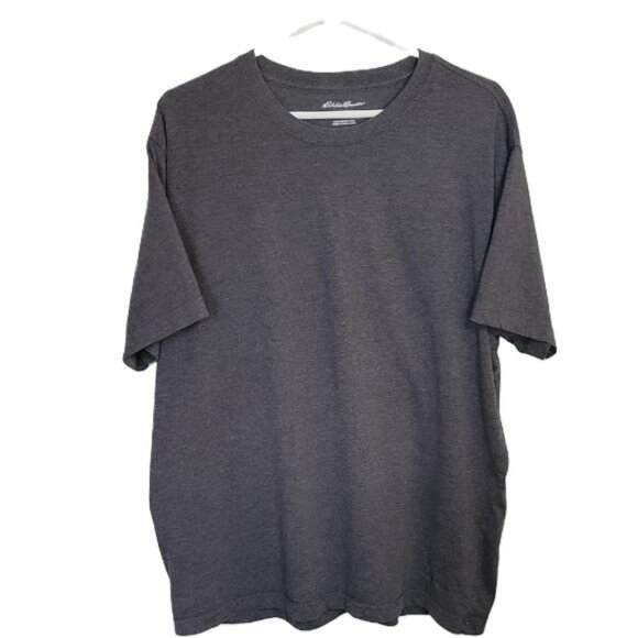 Eddie Bauer Tee Shirt Short Sleeve Crew Neck Charcoal Gray XL - Picture 2 of 9